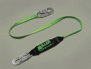 6' Grn Single Leg Hp Lanyard Sofstop