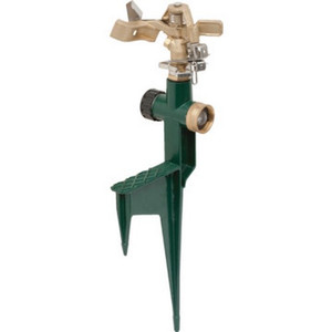 Brass Inpact Sprinkler On Zinc Spike