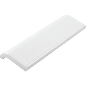 2 X 6" Side Trim White Ceramic Tile