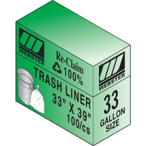 33 Gal Hvy Duty Trash Liner "Pkg Of 100"