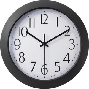 Office Depot 12" Flat-Panel Rnd Clock