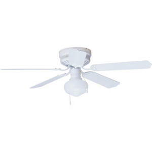 52" Clng Fan Hm White School Lgt