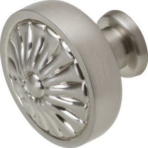 1-1/4" Decorative Cab Knob-Satin Nickel