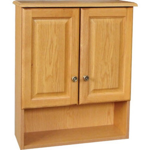 Over-The-John Oak Bath Vanity