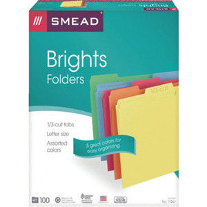 Smead Color File Fldrs "Box Of 100"