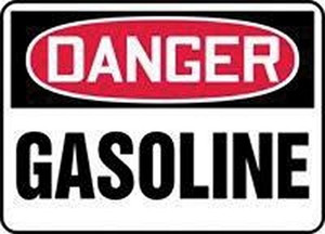 Brady 10 X 14" Eco "Danger Gasoline"