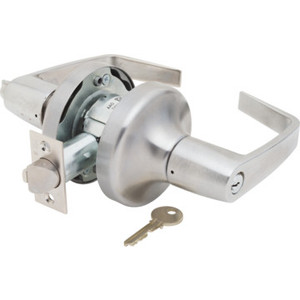 Yale Cylindrical Augusta Entry Lever Lockset Grade 1, 2 3/4 Backset