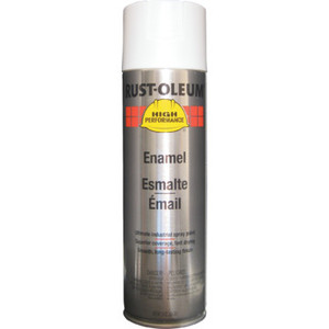 15 Ounce Rust-Oleum High Performance Enamel Flat Spray Paint - White
