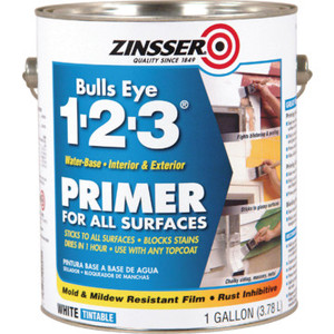 1 Gallon Zinsser Bulls Eye 123 Primer Sealer - Water-Based