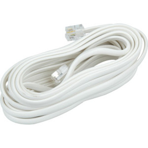 25' Ivory Flat Telephone Base Cord
