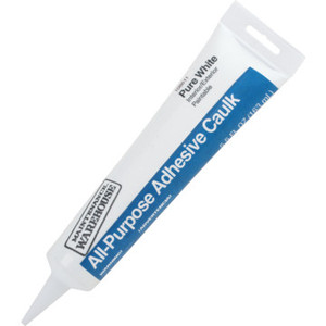 5.5 Ounce Maintenance Warehouse All-Purpose Adhesive Caulk - White 12 Per Case