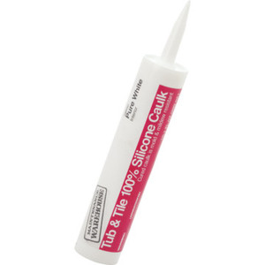 10.1 Ounce Maintenance Warehouse Silicone Tub And Tile Caulk - White 12 Per Case
