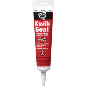 5.5 Ounce DAP Kwik Seal Kitchen And Bath Caulk - Clear 12 Per Case