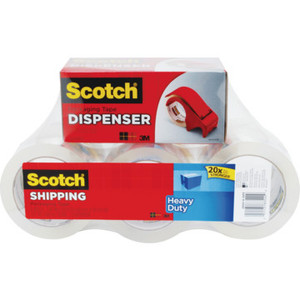Scotch Heavy Duty Packaging Tape And Dispenser 6 Per Package