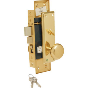 Marks Metro Entry Mortise Lock Left Hand Brass