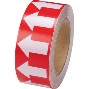 Directional Flow Arrow Tape Red/White