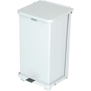 12 Gallon Rubbermaid Defenders White Step Can