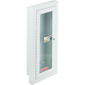 Steel Fire Extinguisher Cabinet Semi-Recessed Mount