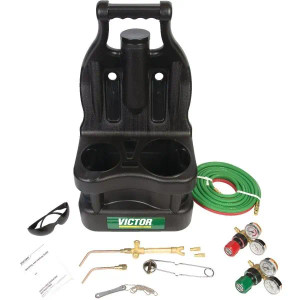 TurboTorch Oxygen - Acetylene Weld And Braze Kit With Carrier
