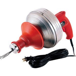 General Pipe Cleaners Auger Super-Vee Electric Drill With Flexicore Cable