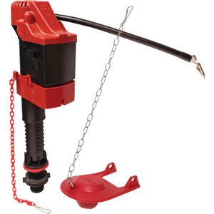 KorkY Plus Value Pack WaterWise Fill Valve, Chlorazone Red Flapper
