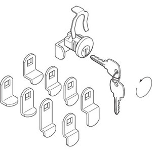 Universal 9-Cam, NA14 Keyway Mailbox Lock