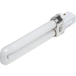 Compact Fluorescent Bulb Value Light 7W Twin 3500K 2-Pin Base 10pk