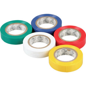 PVC Color Coded Electrical Tape - Package Of 5