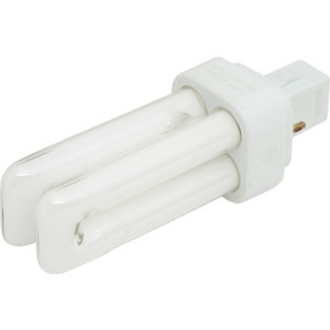 Compact Fluorescent Bulb Value Light 9W Quad 4100K 2-Pin Base 10pk