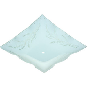 Wheat Design Opal Square Glass Pack of 4
