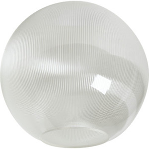 Clear Prismatic 12" Globe Acrylic 5-1/4" Opening
