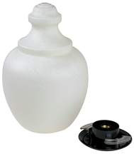 Exterior 75W Incandescent Frosted AcornPost Top Fixture Black