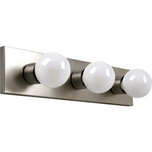 Three-Light Strip Fixture Brushed Nickel