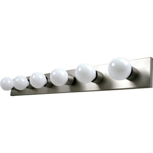 Six-Light Strip Fixture Chrome