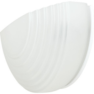 One-Light Wall Sconce White Glass Diffuser