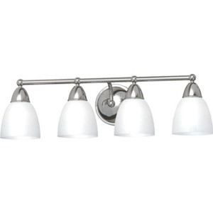 Seasons Anchor Point Three-Light Vanity Chrome Opal White Glass