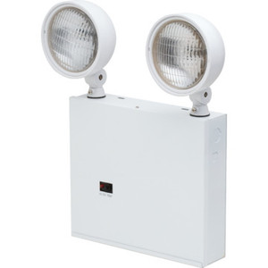 NYC Approved 2-Light 6V 18W White Commercial Emergency Unit