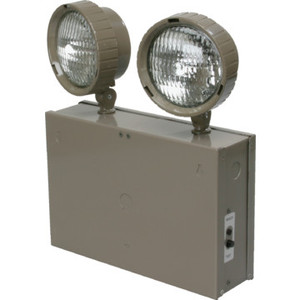 2-Light 6V 24W Tan Commercial Emergency Unit