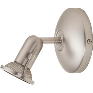 Seasons One-Light Wall Sconce Brushed Nickel Gimbel Head