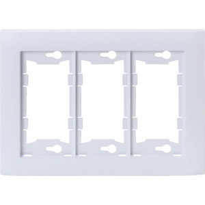 Allure Triple Wall Plate - White - Package Of 3