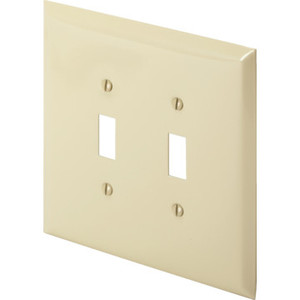 Jumbo Double Switch Plate - Ivory - Package Of 10