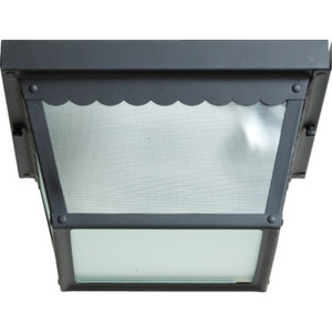 SQUARE METAL PORCH CEILING FIXTURE