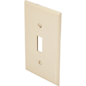 Single Toggle Switch Wall Plate - Ivory - Package Of 10