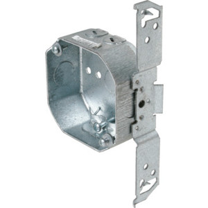 4" Octagon Box with TS Bracket - 1-1/2" Deep