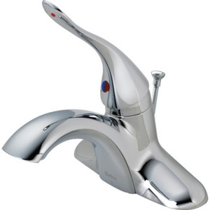Delta DST-Elbow Lavatory Faucet Chrome Single Handle With Pop-Up