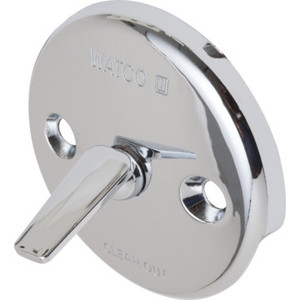 Watco Bathtub Overflow Plate Trip Lever Chrome Finish
