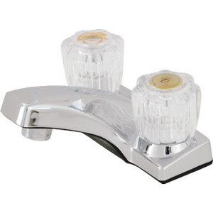 Non-Metallic Lavatory Faucet Chrome Two Handle