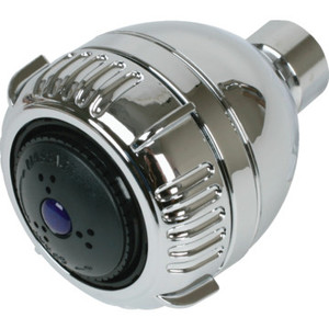 West Brass Chrome Deluxe PVC Showerhead 2.5 GPM