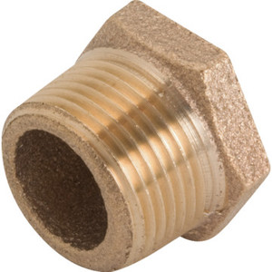 Brass Hex Bushing 3/4" x 1/2"