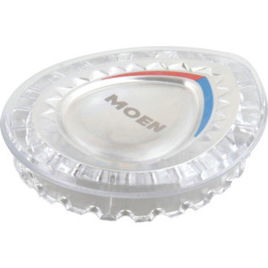 Replacement For Moen Chateau Hot/Cold Index Button Clear 5Pk
